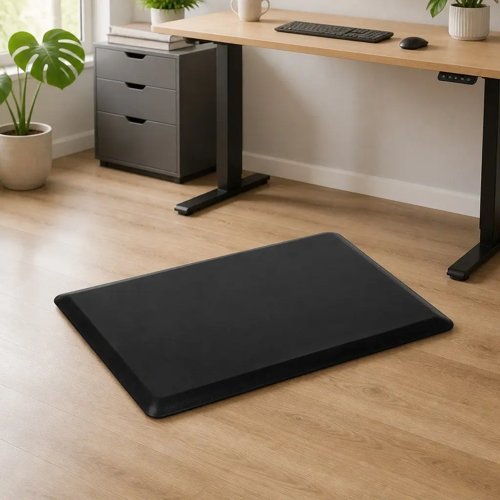 Anti Fatigue Mat Standing Desk 50x80cm Kitchen Floor Comfort Bevelled Edge