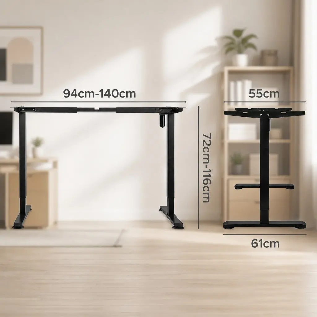 Electric Desk Frame with Easy Assembly