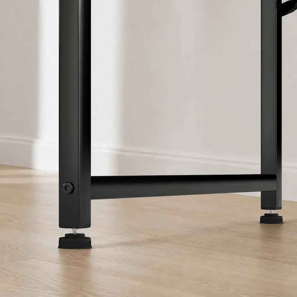 L-Shaped Gaming Computer Desk Corner Workstation Home Office Study Table Black