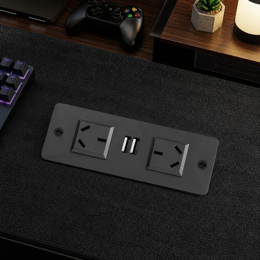 Gaming Desk Computer Table 140cm Workspace Black