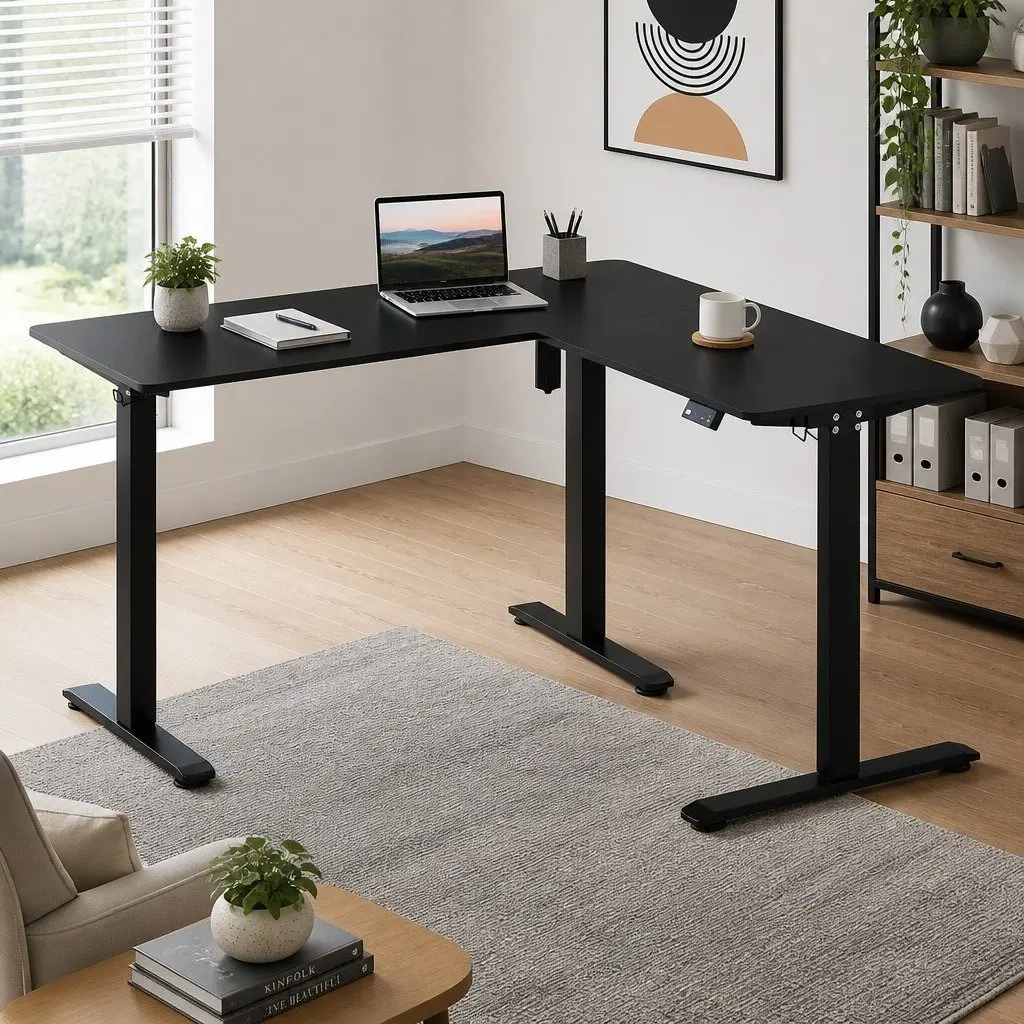 Electric Standing Desk Adjustable Height Sit Stand Office Home Motorised Table