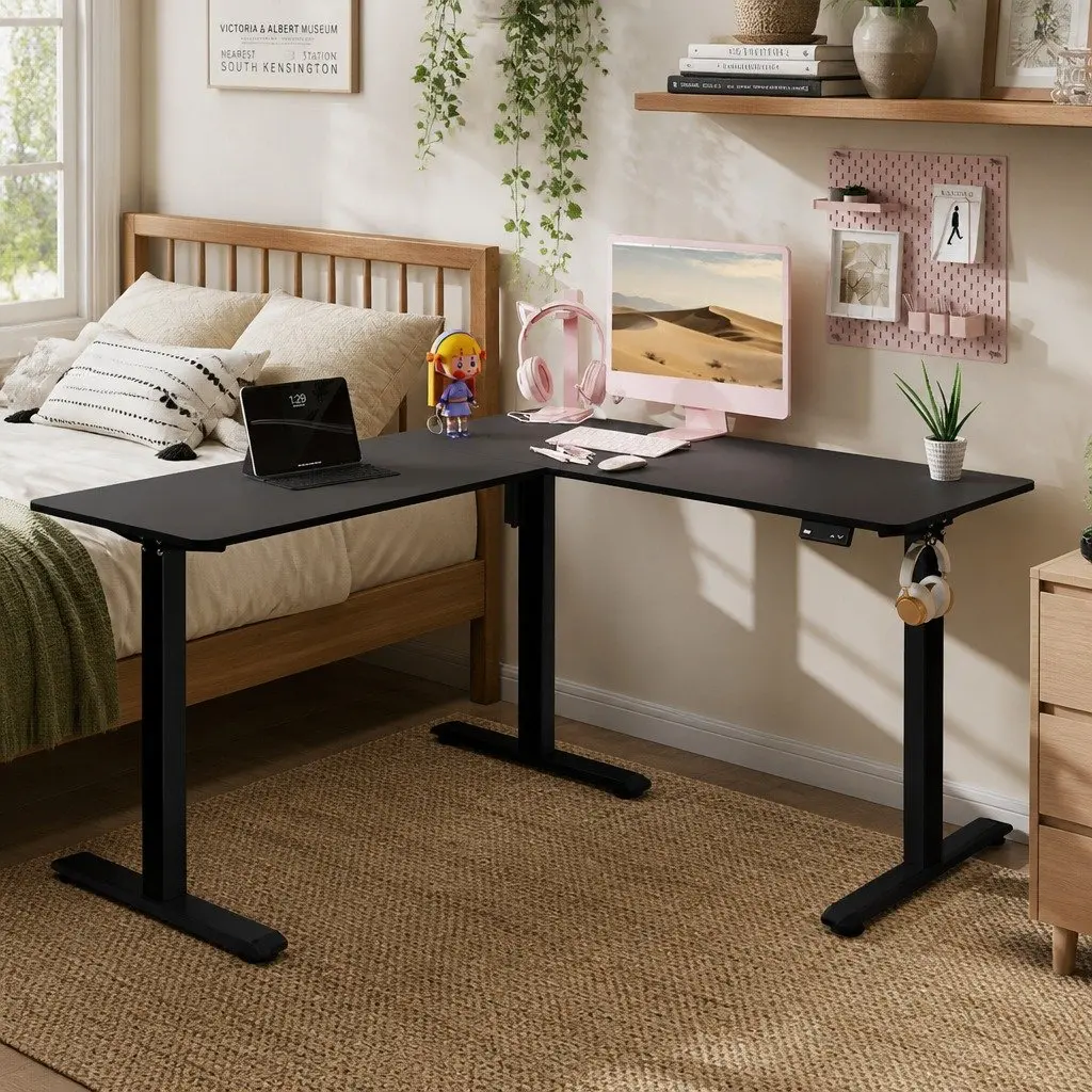 Electric Standing Desk Adjustable Height Sit Stand Office Home Motorised Table
