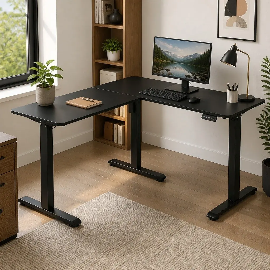 Electric Standing Desk Adjustable Height Sit Stand Office Home Motorised Table