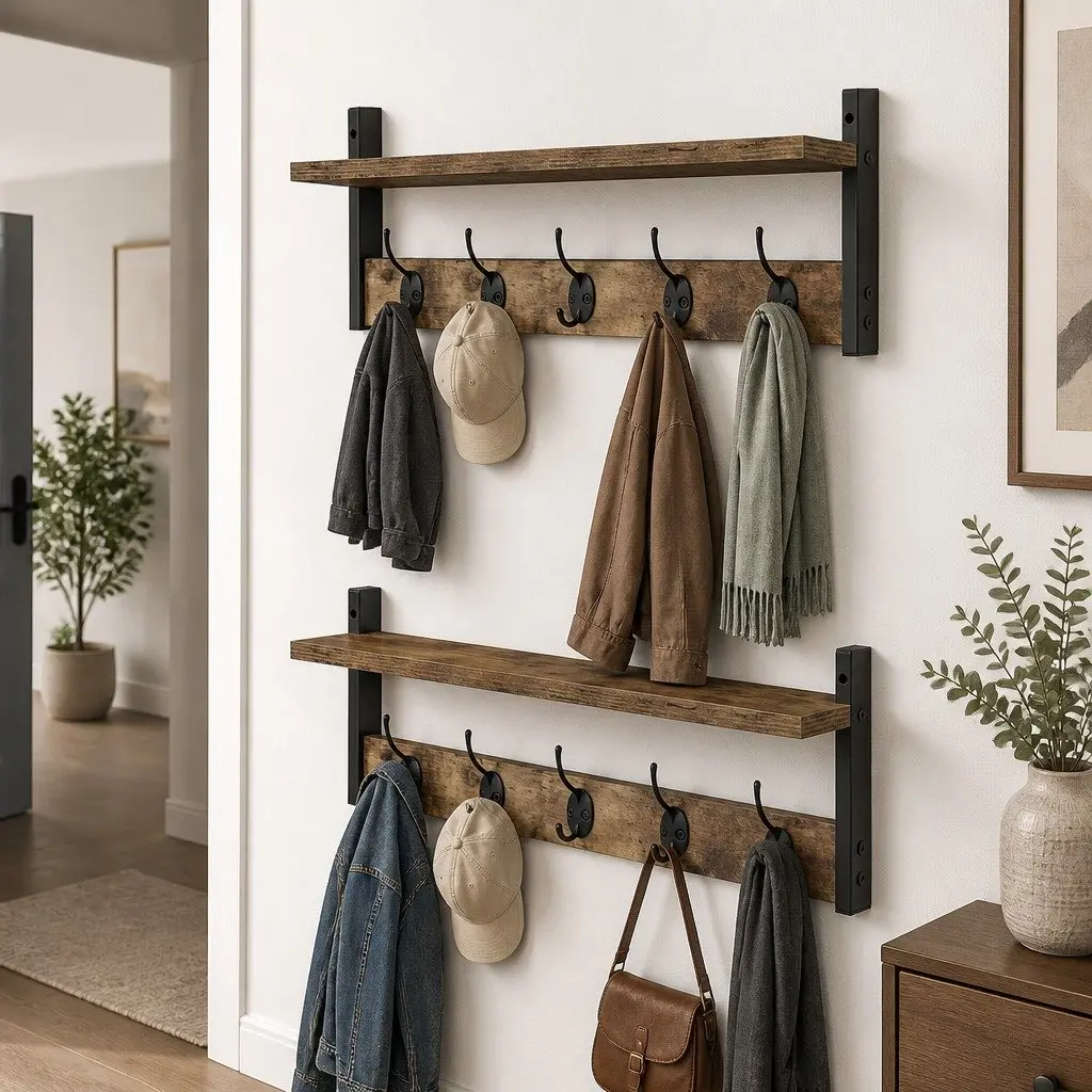 Wall Coat Rack Set