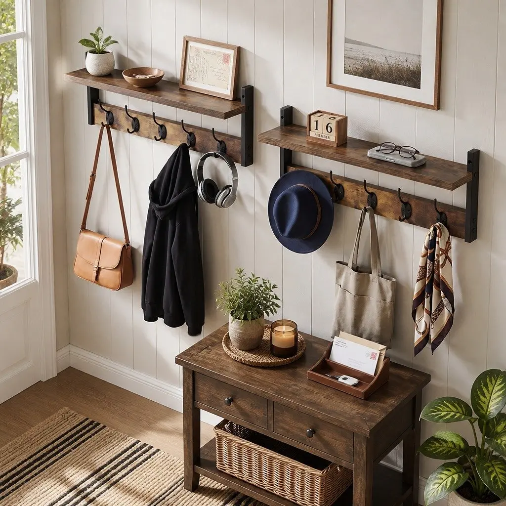 Wall Coat Rack Set