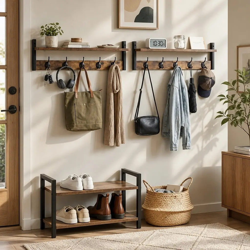 Wall Coat Rack Set