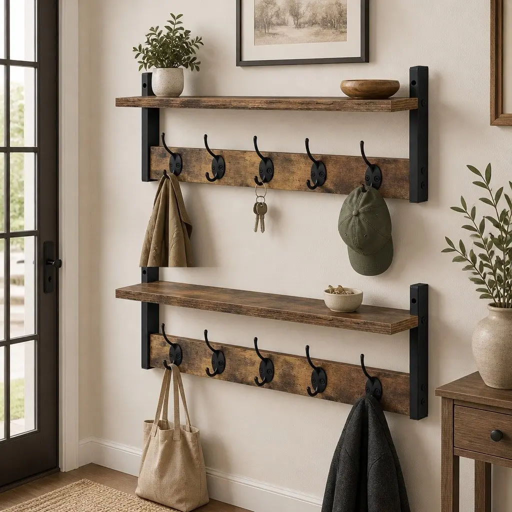 Wall Coat Rack Set