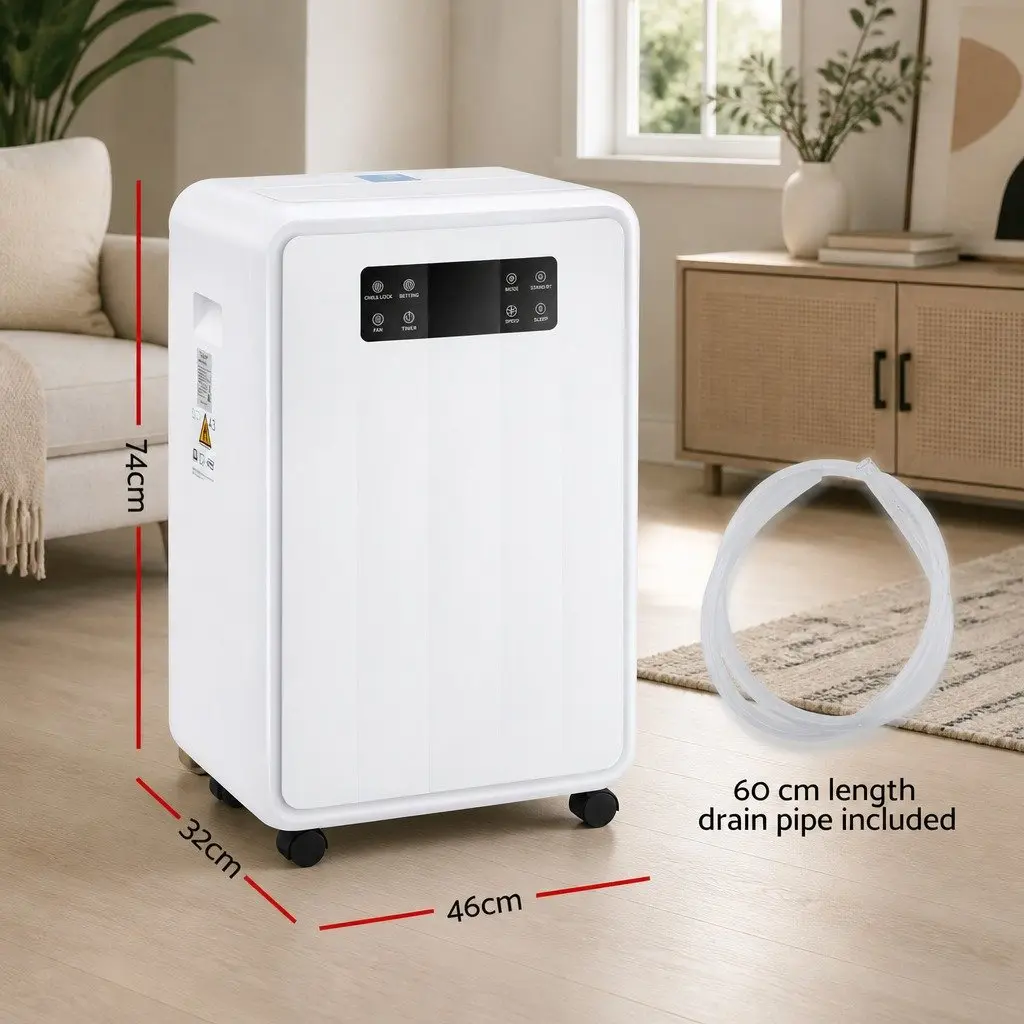 Dehumidifier 70L/Day Moisture Absorber 8.5L Water Tank Large Space White