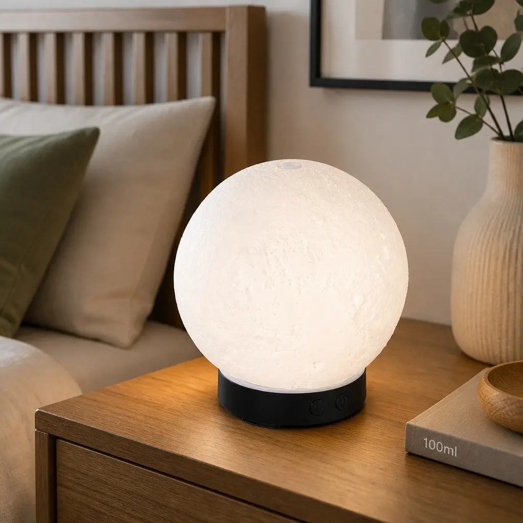 Ultrasonic Aroma Diffuser Moon Lamp 200ml Aromatherapy Humidifier LED Night