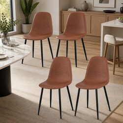 Comfortable and Stylish Set of 4 Retro Chairs