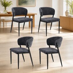 Value-Packed Set of 4 Soft Linen Dining Chairs
