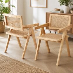 Durable Wooden Rattan Chair for Comfort and Value
