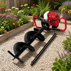 Post Hole Digger 300mm Auger Petrol Engine Extension Drill Boring Tool