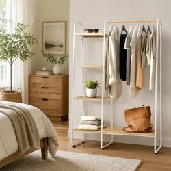 150cm Metal Clothes Rack: Strong and Space-Saving