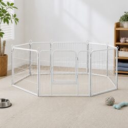 8 Panel Pet Playpen Dog Puppy Enclosure Pen Foldable Portable Exercise Pen