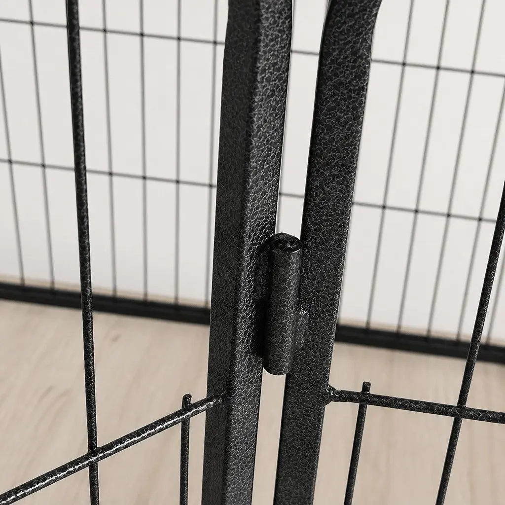 8 Panel Pet Dog Playpen Exercise Pen Portable Foldable Black