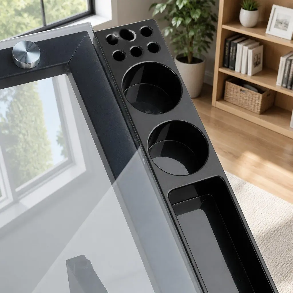 Drawing Desk with Tempered Glass Top