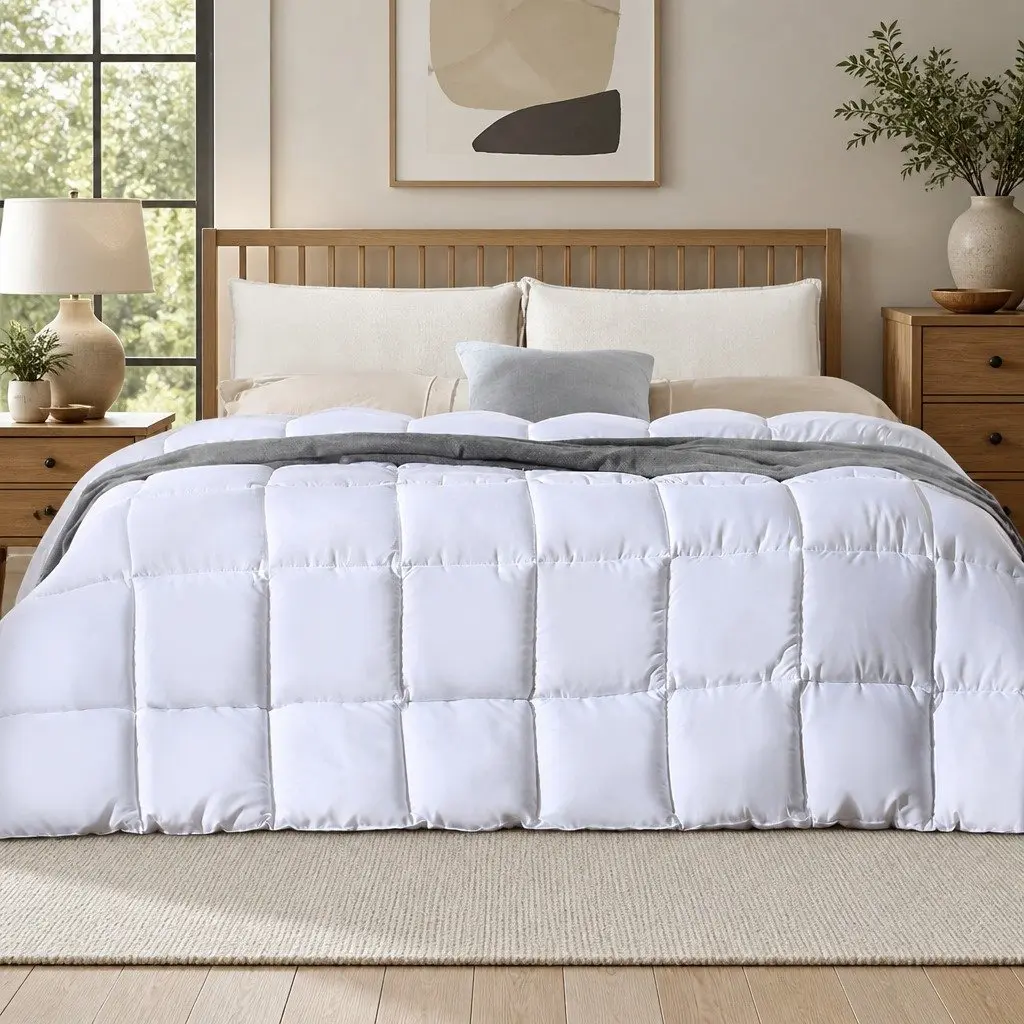 Bamboo Quilt Single 400GSM All Season Winter Doona Duvet Bedding Comforter