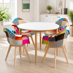 Comfortable Dining Table Set with Mid Century Design