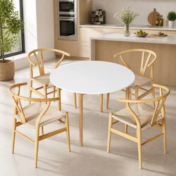 Quality Round Dining Set with Chairs for Great Value