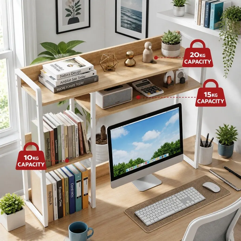 2-Tier Desk Organizer Shelf