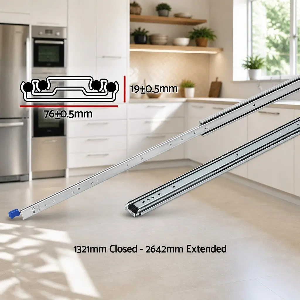 Heavy-Duty Drawer Slides with Strong Build