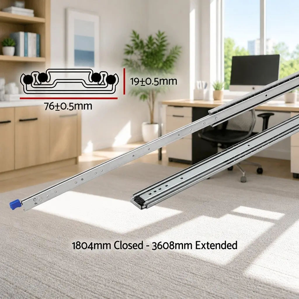 Heavy-Duty Drawer Slides with 227kg Capacity