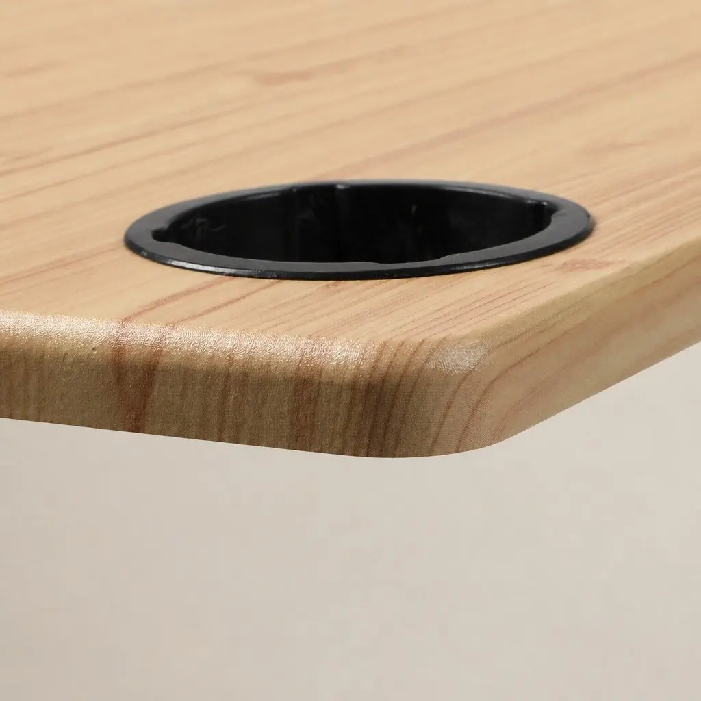 Oak Standing Desk with USB Charging