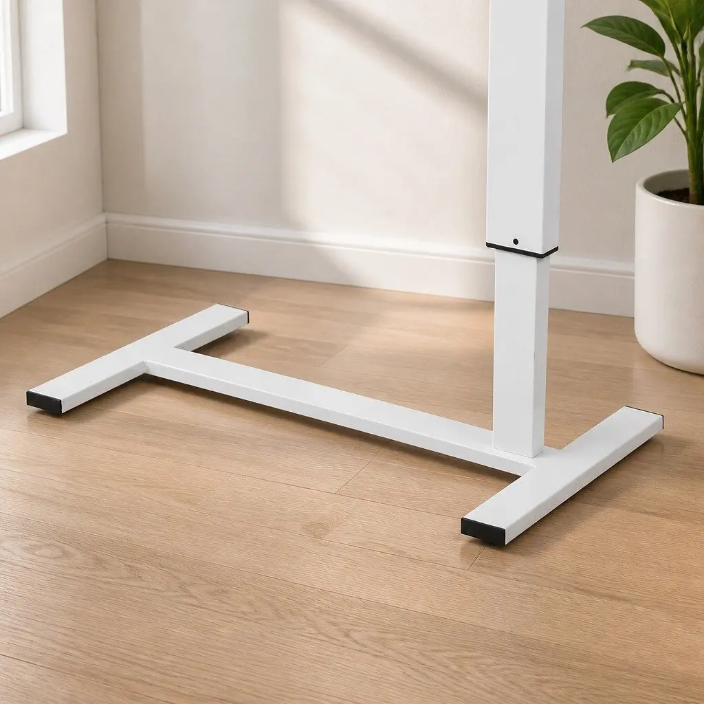 Height Adjustable Sofa Bed Side Table 65-93cm White