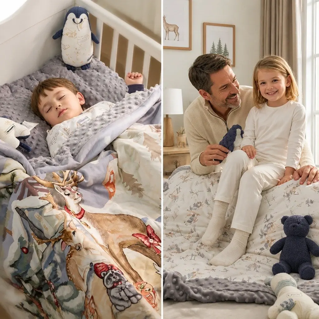 Kids Soft Padded Blanket Multiuse Crib Stroller Car Seat Nursing Cover 110x140cm