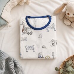 Comfortable and Practical Baby Romper with Snap Closure