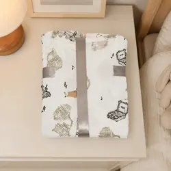 Soft Kids Pajama Set in Bamboo Cotton with Gramophone Print 110