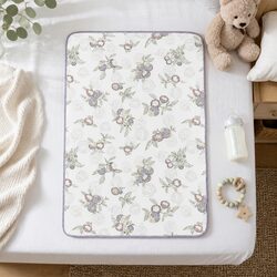 Nappy Changing Mat Bamboo Cotton Double-Sided Waterproof Baby Care Pad 60x90cm