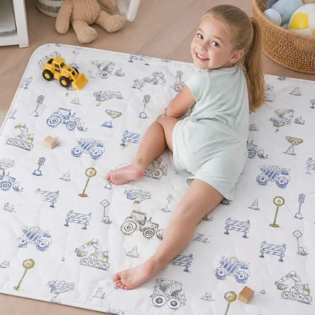 Bamboo Cotton Nappy Changing Mat 60x90cm