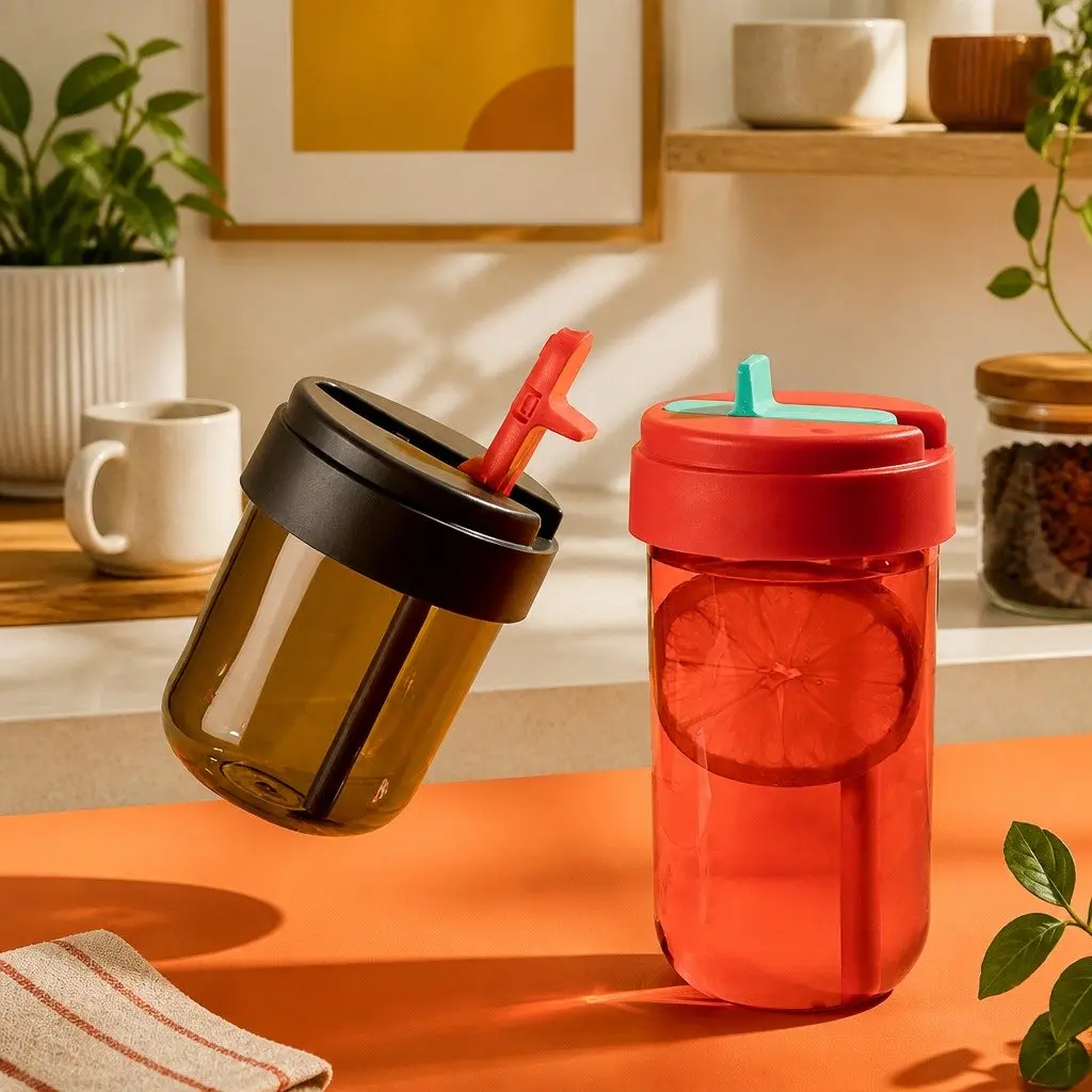 Reusable Coffee Cup 300ml Grey Heat-Resistant Drinkware