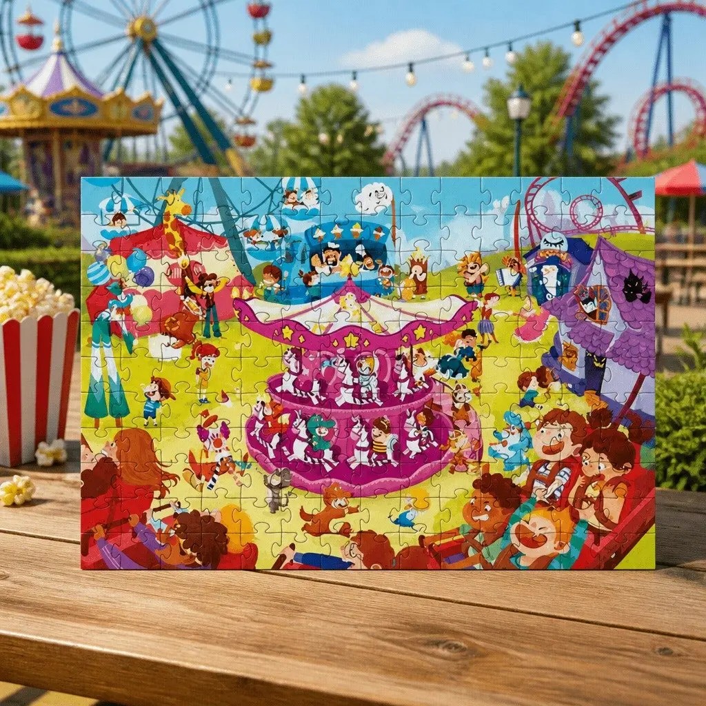 Children's Puzzle Educational Brain Development 154 Piece 195 Piece Playground Theme