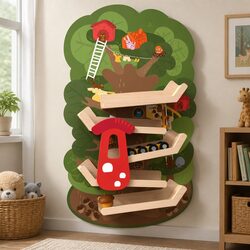 Practical Wooden Ramp Toy for Young Explorers