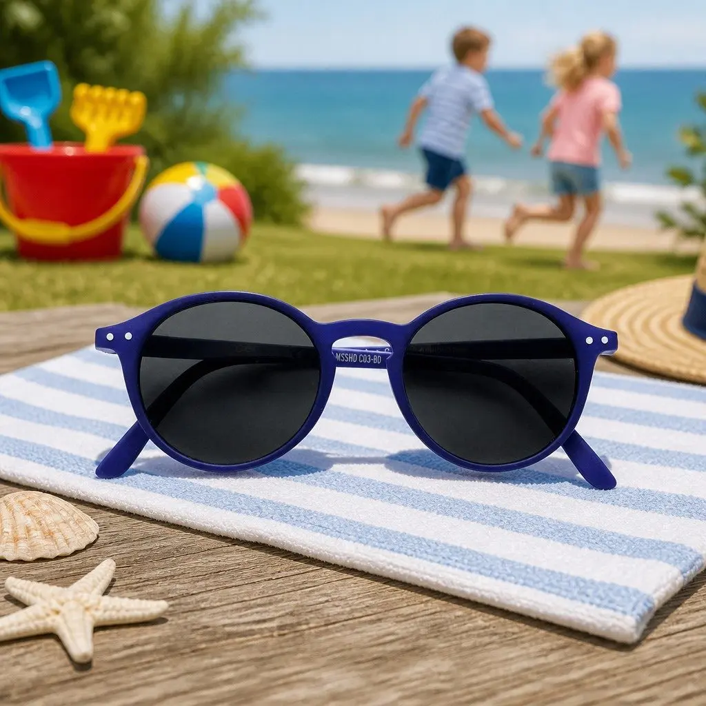 Kids Sunglasses Junior Collection Rounded Frame UV Protection 5-10 Years Unisex