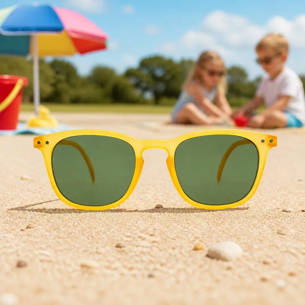Kids Sunglasses UV Protection Outdoor Eyewear 42mm Rectangular Rose