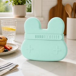 Minty Green Silicone Snack Bowl for Kids