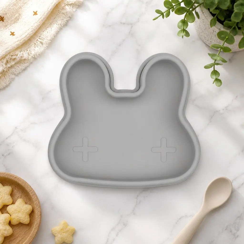 Minty Green Silicone Snack Bowl for Kids