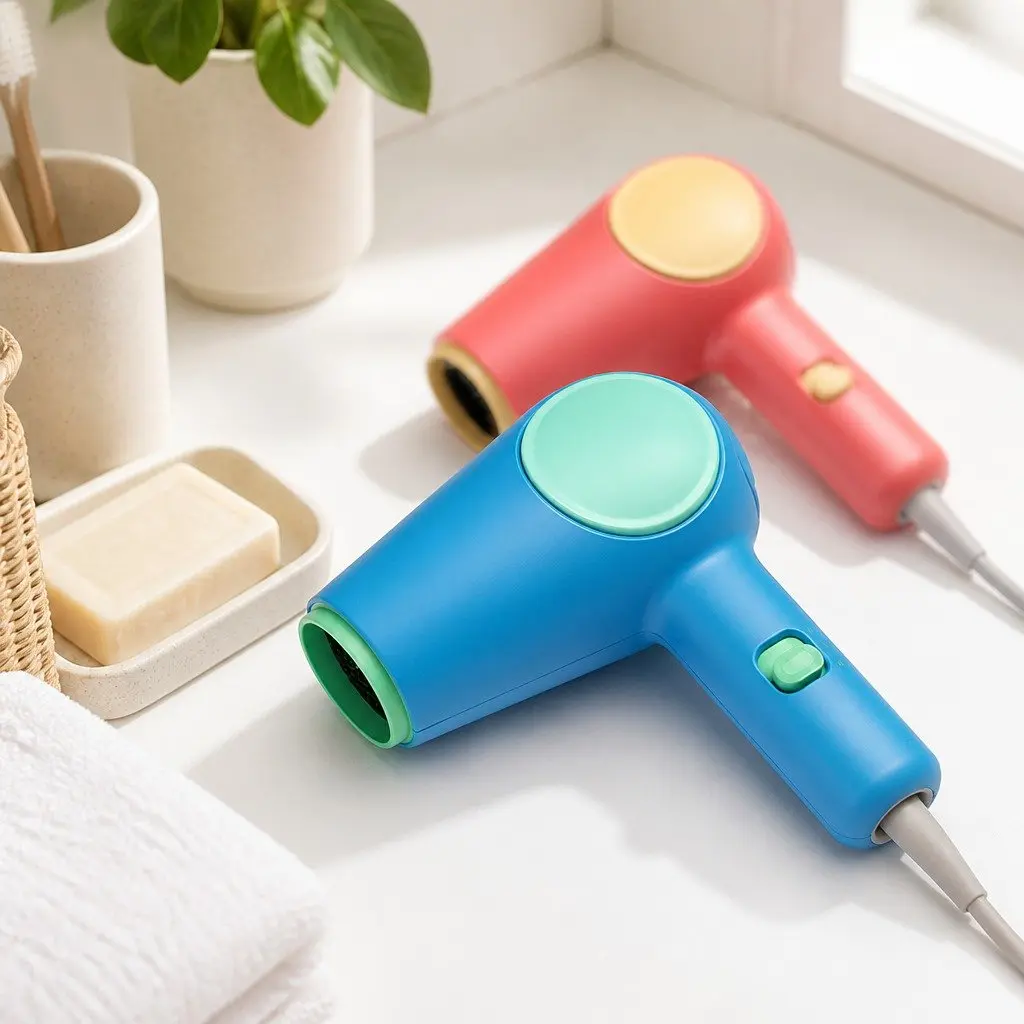 Kids Hair Dryer Ultra Quiet Portable Lightweight Safe Styling Tool 178mm x 64mm x 121.5mm