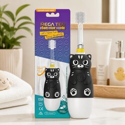 Kids Electric Toothbrush 360-Degree Sonic Cleaning LED Light Auto-Off Timer 4Y+