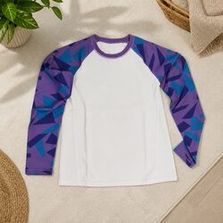 Comfortable Kids Purple Long Sleeve Sports Top for Active Fun