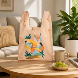 Reusable Shopping Bag Medium Foldable Tote Grocery Eco-Friendly Maggie