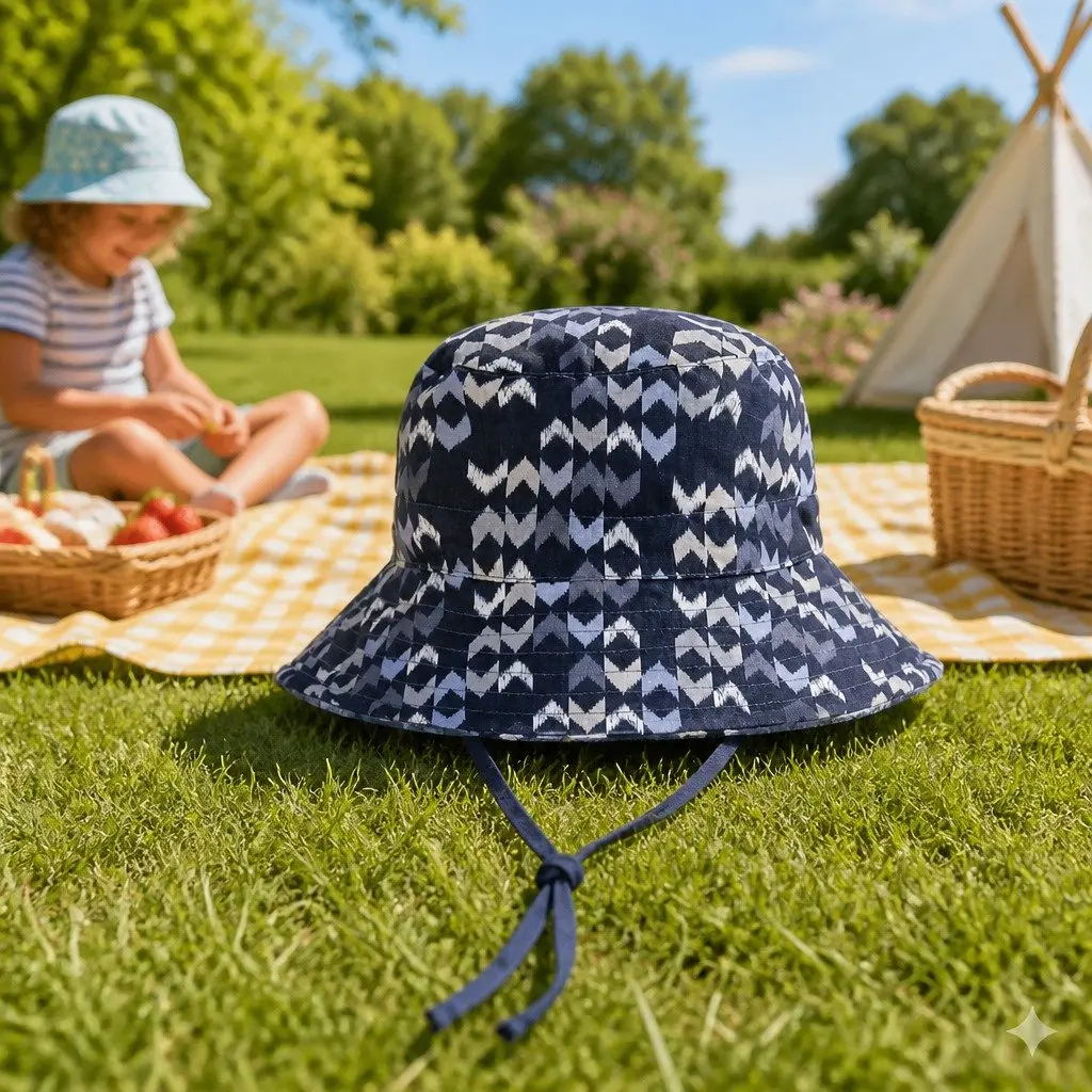 Kids Reversible Bucket Hat for Sun Protection