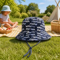 Comfortable Kids Reversible Bucket Hat for Sun Protection