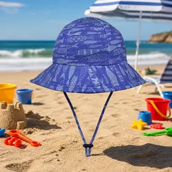 Warm and Comfortable Toddler Bucket Hat with Fish Print