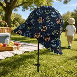 Comfortable UPF50+ Baby Sun Hat for Outdoor Use