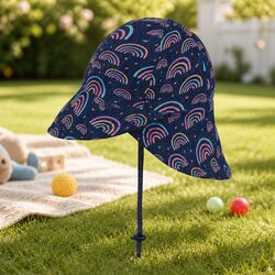 Soft Cotton Rainbow Legionnaire Baby Sun Hat